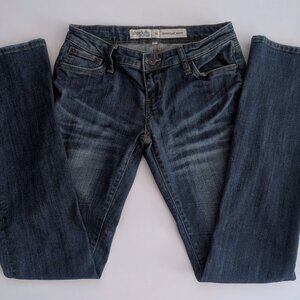 Charlotte Russe Everyday Boot Low-rise Jeans in Medium Wash - Size 2L